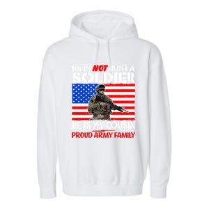 My Cousin Is A Soldier Proud Army Family Military Relative Gift Garment-Dyed Fleece Hoodie