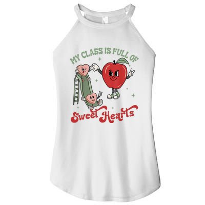 My Class Is Full Of Sweet Hearts Teacher Valentines Teacher Women’s Perfect Tri Rocker Tank