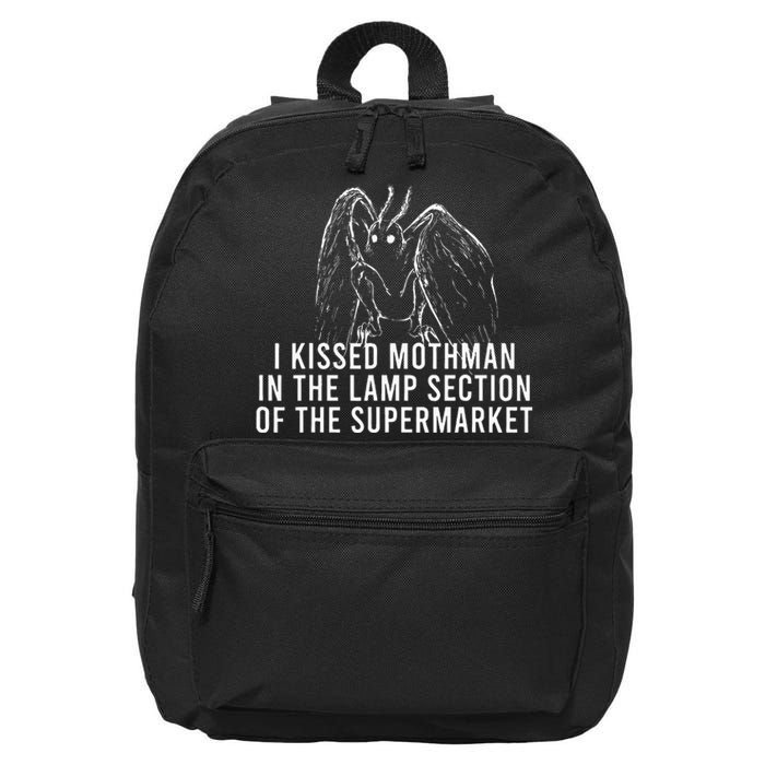 Mothman Cryptid I Kissed Mothman In The Lamp Section 16 in Basic Backpack