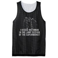 Mothman Cryptid I Kissed Mothman In The Lamp Section Mesh Reversible Basketball Jersey Tank