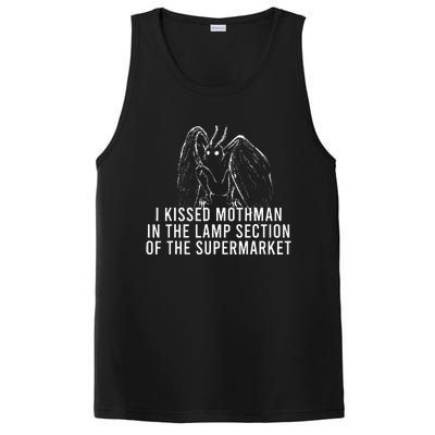 Mothman Cryptid I Kissed Mothman In The Lamp Section PosiCharge Competitor Tank