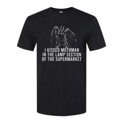 Mothman Cryptid I Kissed Mothman In The Lamp Section Softstyle CVC T-Shirt