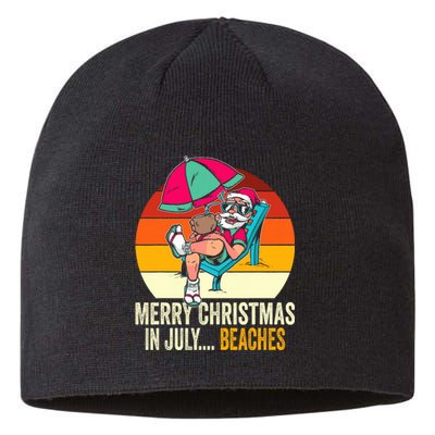 Merry Christmas In July... Beaches Summer Christmas In July Sustainable Beanie