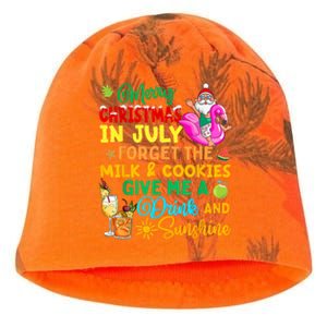 Merry Christmas In July Santa Beach Party Summer Vacation Kati - Camo Knit Beanie