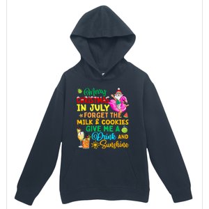 Merry Christmas In July Santa Beach Party Summer Vacation Urban Pullover Hoodie