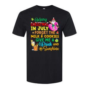 Merry Christmas In July Santa Beach Party Summer Vacation Softstyle CVC T-Shirt