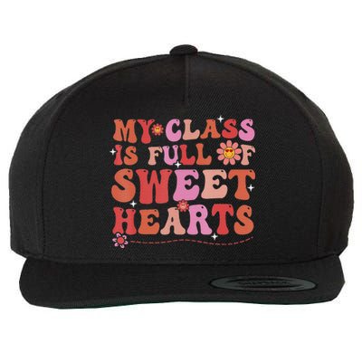 My Class Is Full Of Sweet Hearts Valentine's Day Wool Snapback Cap