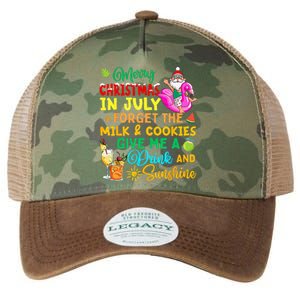 Merry Christmas In July Santa Beach Party Summer Vacation Legacy Tie Dye Trucker Hat