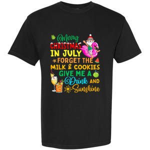 Merry Christmas In July Santa Beach Party Summer Vacation Garment-Dyed Heavyweight T-Shirt