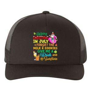 Merry Christmas In July Santa Beach Party Summer Vacation Yupoong Adult 5-Panel Trucker Hat