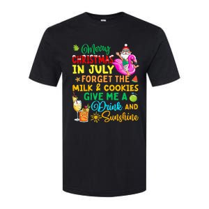 Merry Christmas In July Santa Beach Party Summer Vacation Softstyle CVC T-Shirt