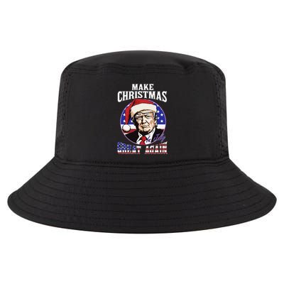 Make Christmas In July Great Again Trump 4th Of July Us Flag Cool Comfort Performance Bucket Hat