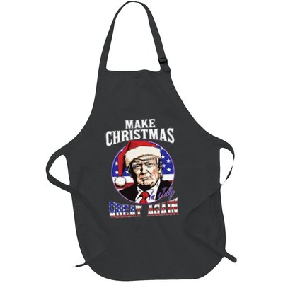 Make Christmas In July Great Again Trump 4th Of July Us Flag Apron