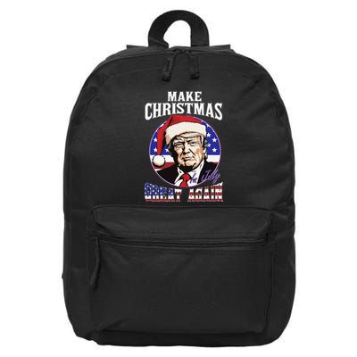 Make Christmas In July Great Again Trump 4th Of July Us Flag 16 in Basic Backpack