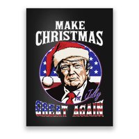 Make Christmas In July Great Again Trump 4th Of July Us Flag Poster