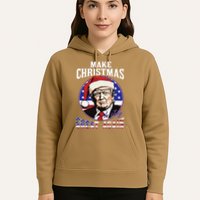 Make Christmas In July Great Again Trump 4th Of July Us Flag Hoodie
