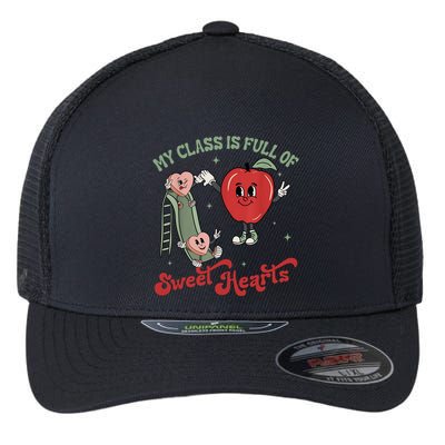 My Class Is Full Of Sweer Heart Apply 100 Days Of School Matching Group Lover Flexfit Unipanel Trucker Cap