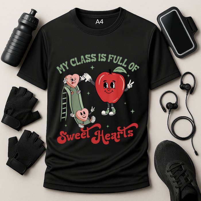 My Class Is Full Of Sweer Heart Apply 100 Days Of School Matching Group Lover Performance Shirt