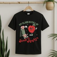 My Class Is Full Of Sweer Heart Apply 100 Days Of School Matching Group Lover T-Shirt