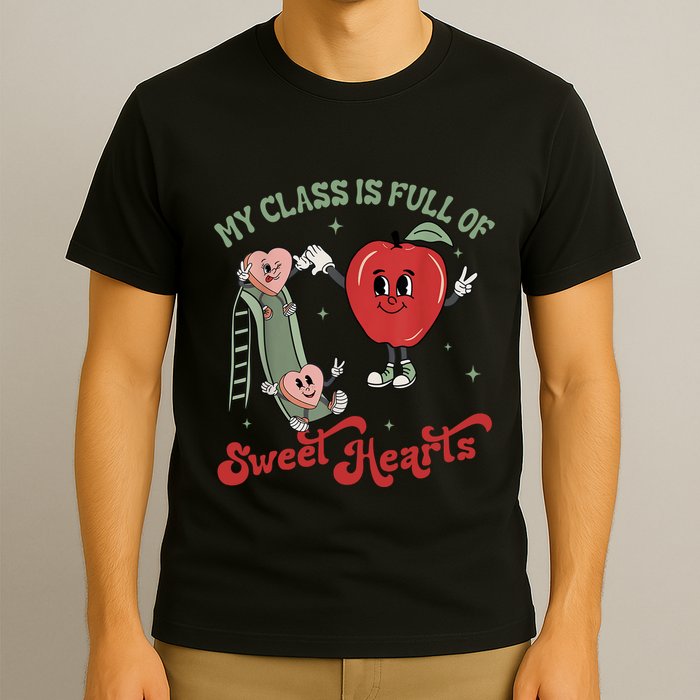 My Class Is Full Of Sweer Heart Apply 100 Days Of School Matching Group Lover T-Shirt