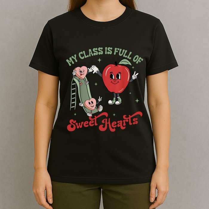 My Class Is Full Of Sweer Heart Apply 100 Days Of School Matching Group Lover T-Shirt