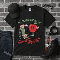My Class Is Full Of Sweer Heart Apply 100 Days Of School Matching Group Lover Tall T-Shirt