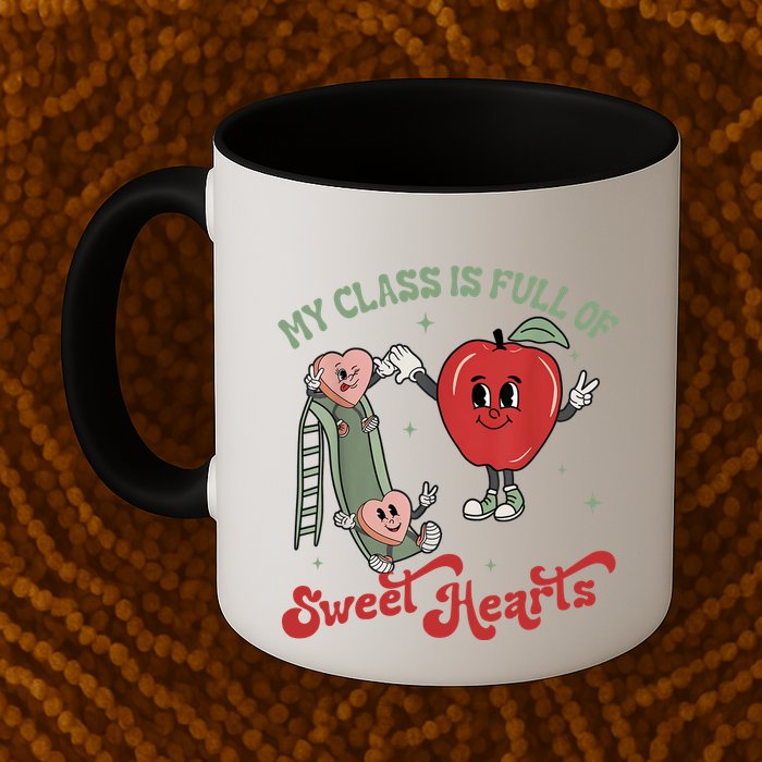 My Class Is Full Of Sweer Heart Apply 100 Days Of School Matching Group Lover Mug