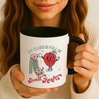 My Class Is Full Of Sweer Heart Apply 100 Days Of School Matching Group Lover Mug