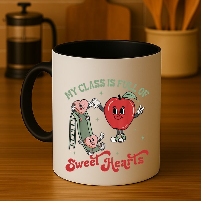 My Class Is Full Of Sweer Heart Apply 100 Days Of School Matching Group Lover Mug