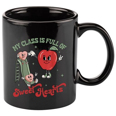 My Class Is Full Of Sweer Heart Apply 100 Days Of School Matching Group Lover 11oz C Handle Ceramic Mug