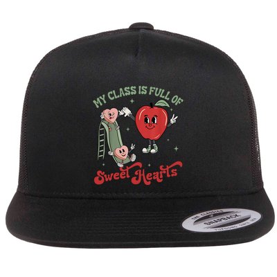 My Class Is Full Of Sweer Heart Apply 100 Days Of School Matching Group Lover Flatbill Hat