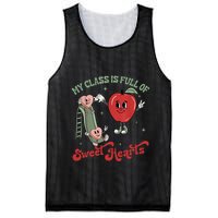 My Class Is Full Of Sweer Heart Apply 100 Days Of School Matching Group Lover Mesh Reversible Basketball Jersey Tank