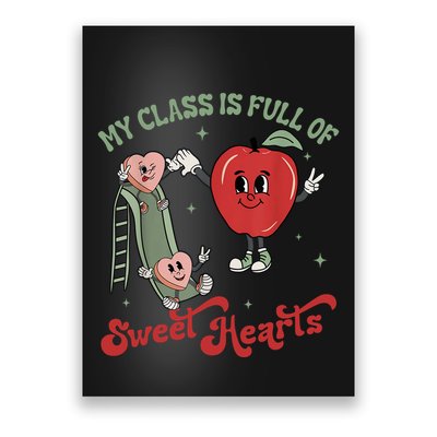 My Class Is Full Of Sweer Heart Apply 100 Days Of School Matching Group Lover Poster