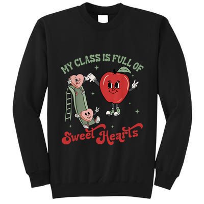 My Class Is Full Of Sweer Heart Apply 100 Days Of School Matching Group Lover Tall Sweatshirt