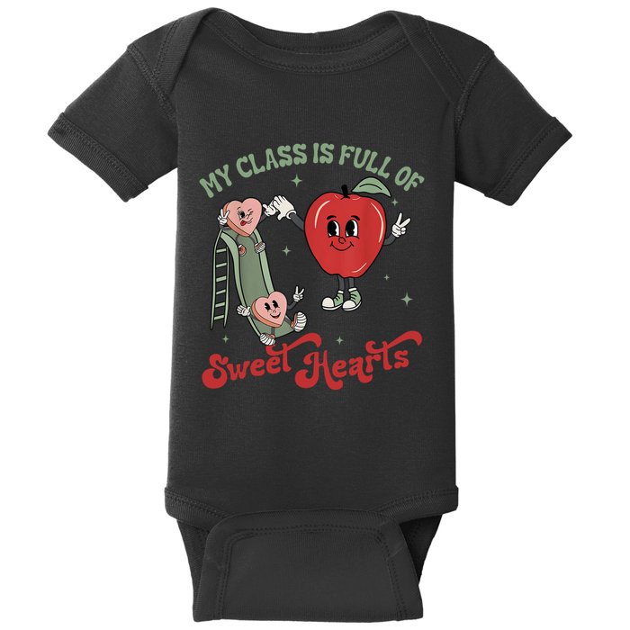 My Class Is Full Of Sweer Heart Apply 100 Days Of School Matching Group Lover Baby Bodysuit