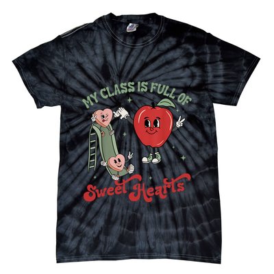 My Class Is Full Of Sweer Heart Apply 100 Days Of School Matching Group Lover Tie-Dye T-Shirt