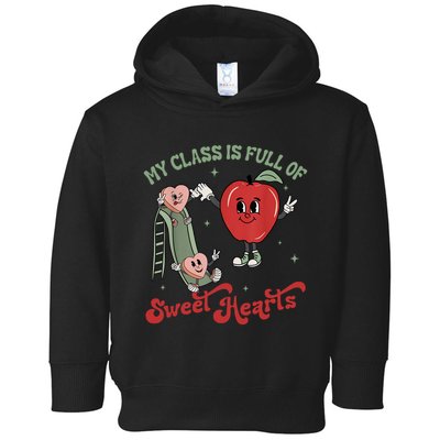 My Class Is Full Of Sweer Heart Apply 100 Days Of School Matching Group Lover Toddler Hoodie
