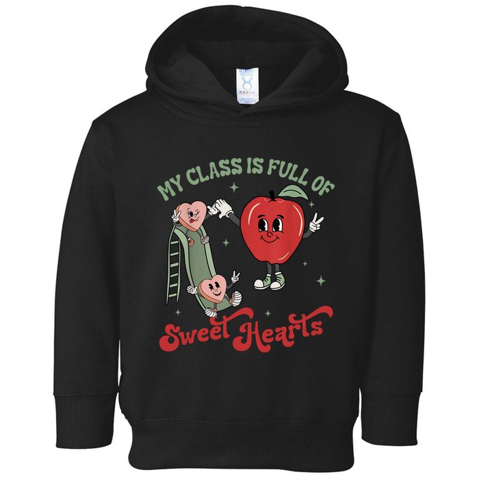 My Class Is Full Of Sweer Heart Apply 100 Days Of School Matching Group Lover Toddler Hoodie