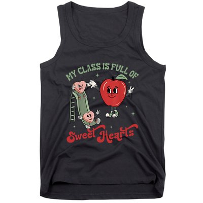 My Class Is Full Of Sweer Heart Apply 100 Days Of School Matching Group Lover Tank Top