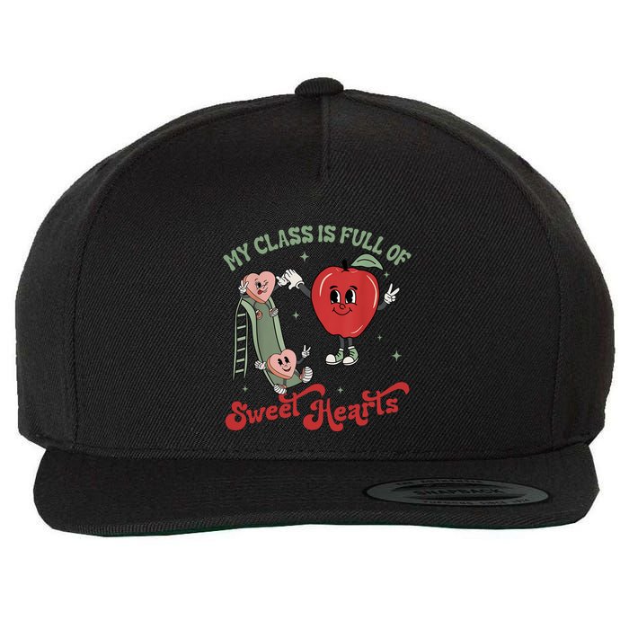 My Class Is Full Of Sweer Heart Apply 100 Days Of School Matching Group Lover Wool Snapback Cap