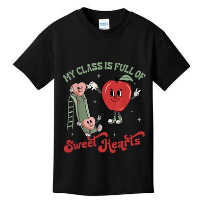 My Class Is Full Of Sweer Heart Apply 100 Days Of School Matching Group Lover Kids T-Shirt