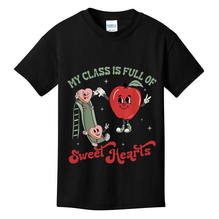 My Class Is Full Of Sweer Heart Apply 100 Days Of School Matching Group Lover Kids T-Shirt