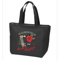 My Class Is Full Of Sweer Heart Apply 100 Days Of School Matching Group Lover Zip Tote Bag