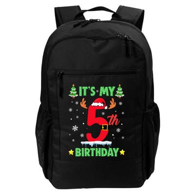 Merry Christmas ItS My 5th Birthday Xmas Daily Commute Backpack