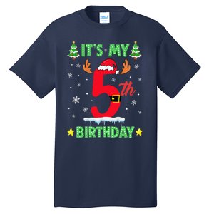 Merry Christmas ItS My 5th Birthday Xmas Tall T-Shirt