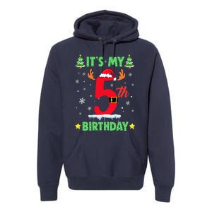 Merry Christmas ItS My 5th Birthday Xmas Premium Hoodie