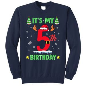 Merry Christmas ItS My 5th Birthday Xmas Tall Sweatshirt