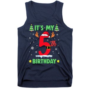 Merry Christmas ItS My 5th Birthday Xmas Tank Top