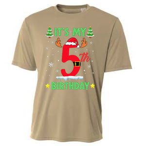 Merry Christmas ItS My 5th Birthday Xmas Cooling Performance Crew T-Shirt