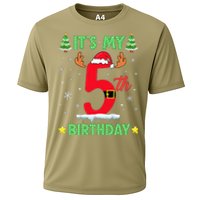 Merry Christmas ItS My 5th Birthday Xmas Cooling Performance Crew T-Shirt